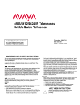 Avaya 4606/4612/4624 IP Telephones User's Manual