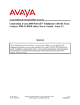 Avaya 4600 Series IP Telephones User's Manual