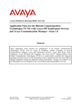 Avaya 4600 Series IP Telephones Application Note