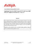 Avaya 4600 Series IP Telephones Application Note