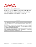 Avaya 1600 Series IP Deskphones Application Note