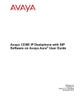 Avaya 1230 with SIP Software User Guide