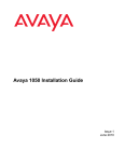 Avaya 1050 Installation Guide