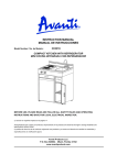 Avanti Mixer CK3016 User's Manual