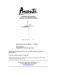 Avanti BD7000 User's Manual
