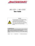 Autostart AS-1221 User's Manual