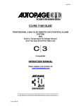 Auto Page C3-RS1100 OLED Owner's Manual
