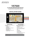 Audiovox VX7020 Installation Manual