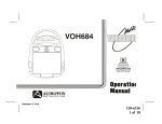 Audiovox VOH684 User's Manual