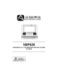 Audiovox VBP620 User's Manual
