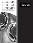 Audiovox US254 User's Manual