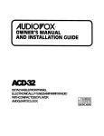 Audiovox TRY32 User's Manual