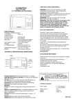 Audiovox TFT3500 User's Manual