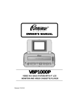 Audiovox Rampage VBP1000 User's Manual