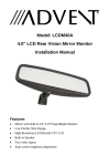 Audiovox LCDM40A Installation Manual