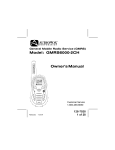 Audiovox GMRS6000-2CH User's Manual