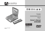 Audiovox DVD1500 User's Manual