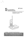 Audiovox DT 911 User's Manual