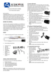 Audiovox CMOS2 Installation Manual