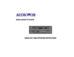 Audiovox AVP-7280A User's Manual