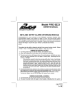 Audiovox Automobile Alarm PRO 9233 User's Manual