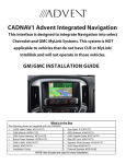 Audiovox ADV10A Installation Guide