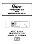 Audiovox ACC-52 User's Manual