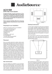 AudioSource Speaker AC515W User's Manual