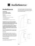 AudioSource 2-Way User's Manual