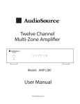 AudioSource 12-Channel User's Manual