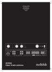 Audiolab 8200A User's Manual