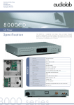 Audiolab 8000CD User's Manual