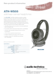 Audio-Technica ATH-WS55BK User's Manual