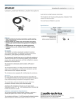 Audio-Technica AT829cW User's Manual