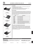 Atlas Sound Clamping Rack Shelves SH Series User's Manual