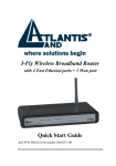 Atlantis Land I-FLY A02-WR-54G User's Manual
