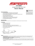 ATD Tools Stroller ATD-80004 User's Manual