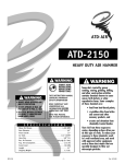 ATD Tools ATD-2150 User's Manual