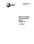 AT&T MERLIN LEGEND Communications System Release 3.0 User's Manual