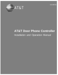 AT&T Door Phone Controller User's Manual
