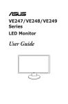 ASUS VE247D User's Manual