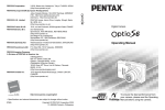 Asahi Pentax Optio S-6 Operating Manual