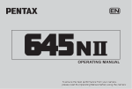 Asahi Pentax 645N II Operating Manual