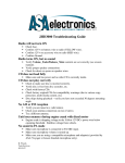 ASA Electronics JHD3000 User's Manual