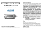 Archos FM Remote Control User's Manual