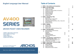 Archos AV400 Series User's Manual