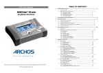 Archos 100 series User's Manual
