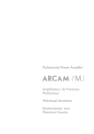 Arcam FMJ P7 User's Manual