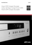 Arcam CD93/92 User's Manual