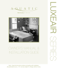 Aquatic LuxeAir Series User's Manual
